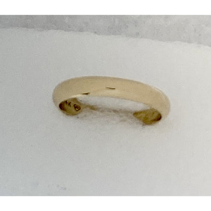 3.7mm Wedding Band Ring 14k Yellow Gold 3.9g Size 8.25