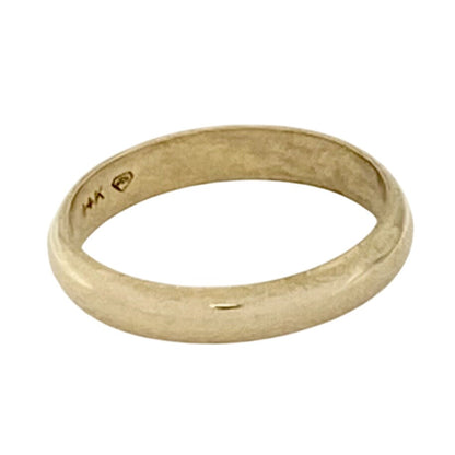 3.7mm Wedding Band Ring 14k Yellow Gold 3.9g Size 8.25