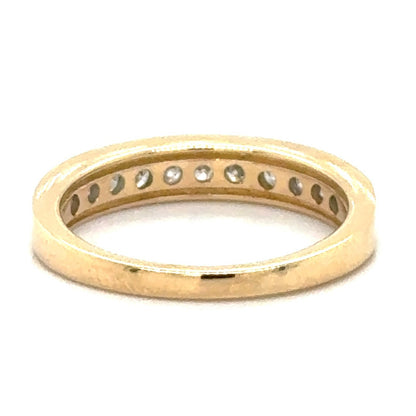 1/2ctw Diamond Band 10k Yellow Gold Ring 2.7g Size 7