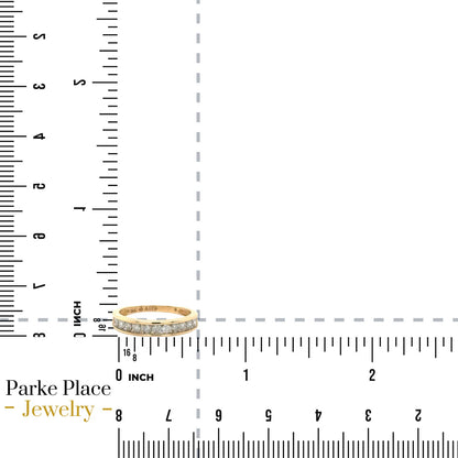 1/2ctw Diamond Band 10k Yellow Gold Ring 2.7g Size 7