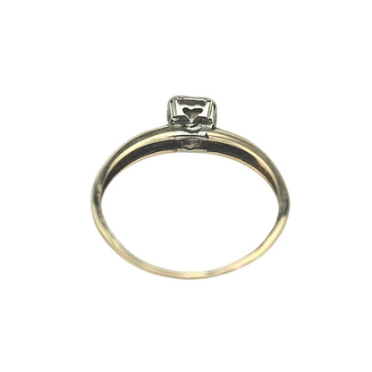 1/3 Ct Diamond Solitaire Ring In Solid 14K Yellow Gold Size 6.5 Fine Jewelry