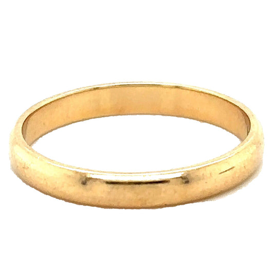 2.7mm Wedding Band Ring 14k Yellow Gold 3.0g Size 7.25