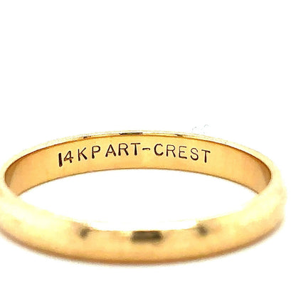 2.7mm Wedding Band Ring 14k Yellow Gold 3.0g Size 7.25
