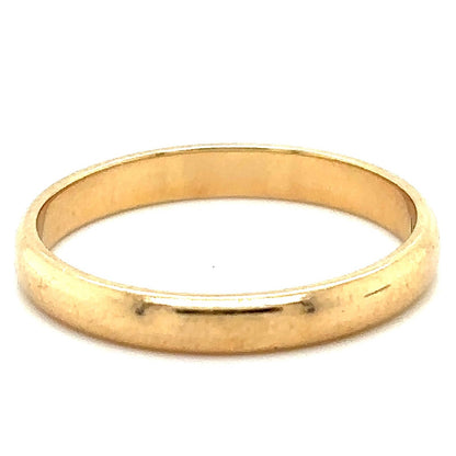 2.7mm Wedding Band Ring 14k Yellow Gold 3.0g Size 7.25