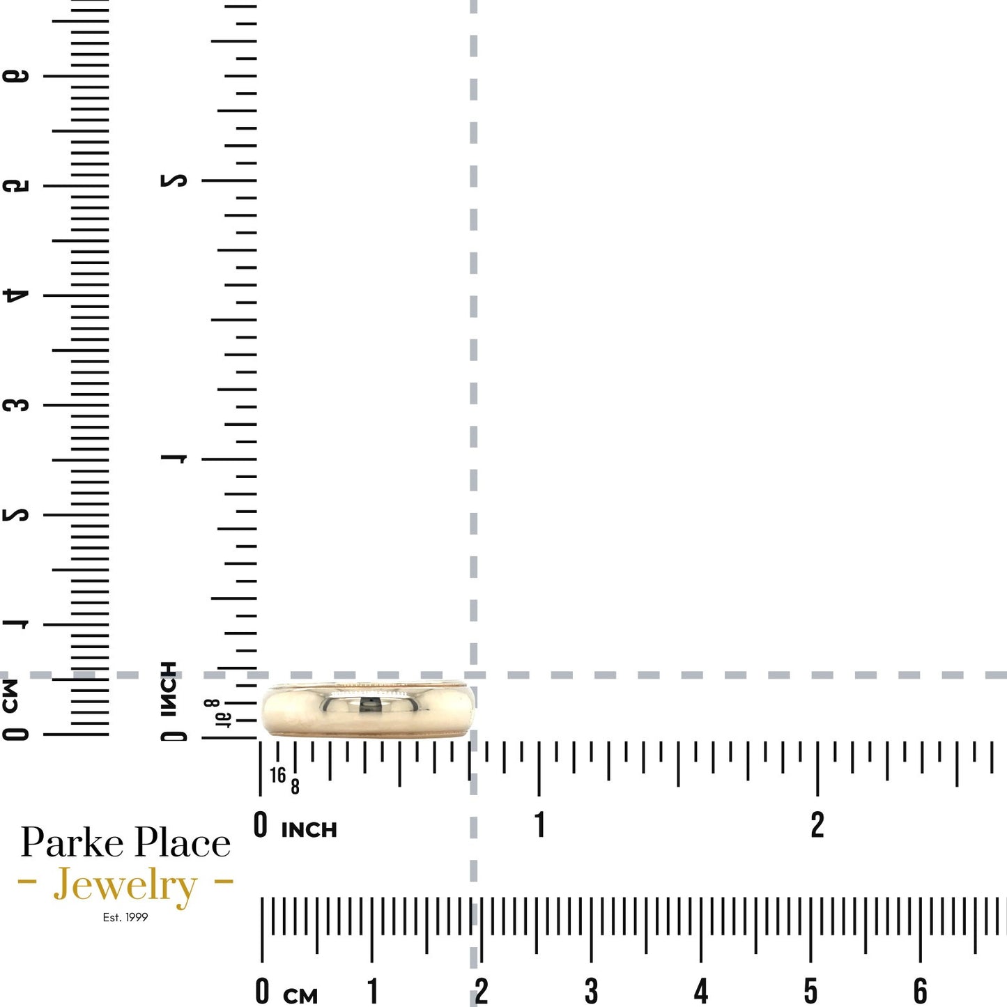 10K Yellow Gold 4.5mm Size 5.25 Wedding Band With Edge Detail 3.4g
