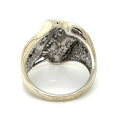 1/2ctw Diamond Cocktail Ring 10k White Gold 6.5g Size 7