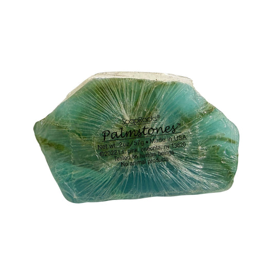 SoapRocks Palmstones  Soap Bar 2oz Handcrafted Vegan Green