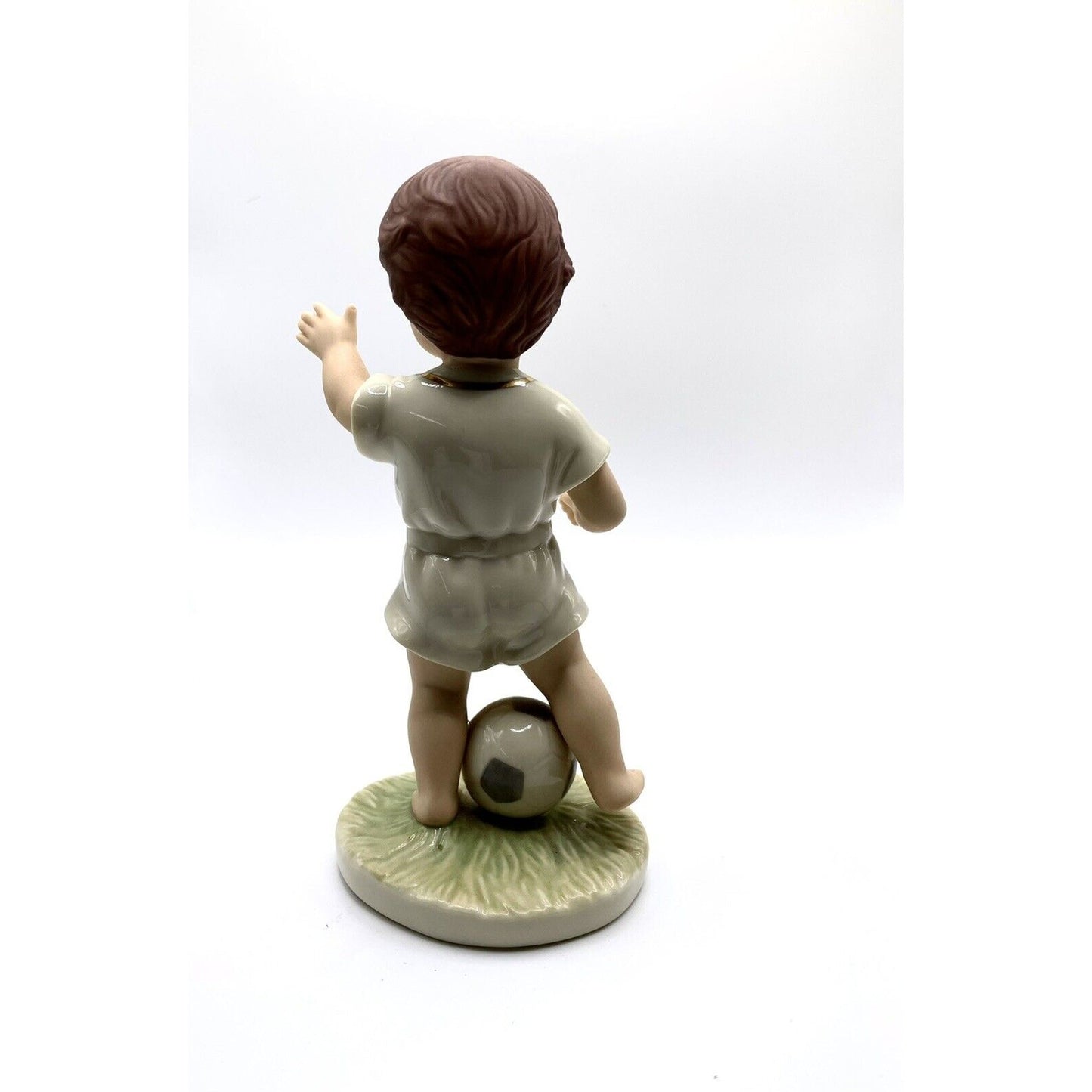 Lenox Barefoot Blessings Soccer Boy figurine young boy with  a soccer ball