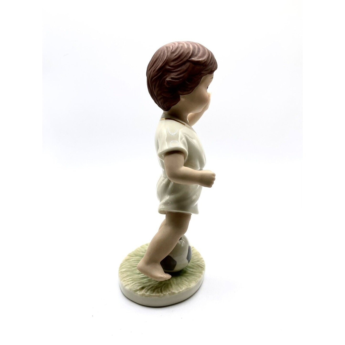 Lenox Barefoot Blessings Soccer Boy figurine young boy with  a soccer ball