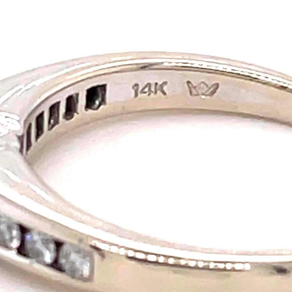 3/4 Ct Diamond Engagement Ring 14K White Gold Size 7 Design