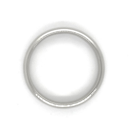 6.2mm Wedding Band Ring REAL Solid 14k White Gold 9.2g Size 12