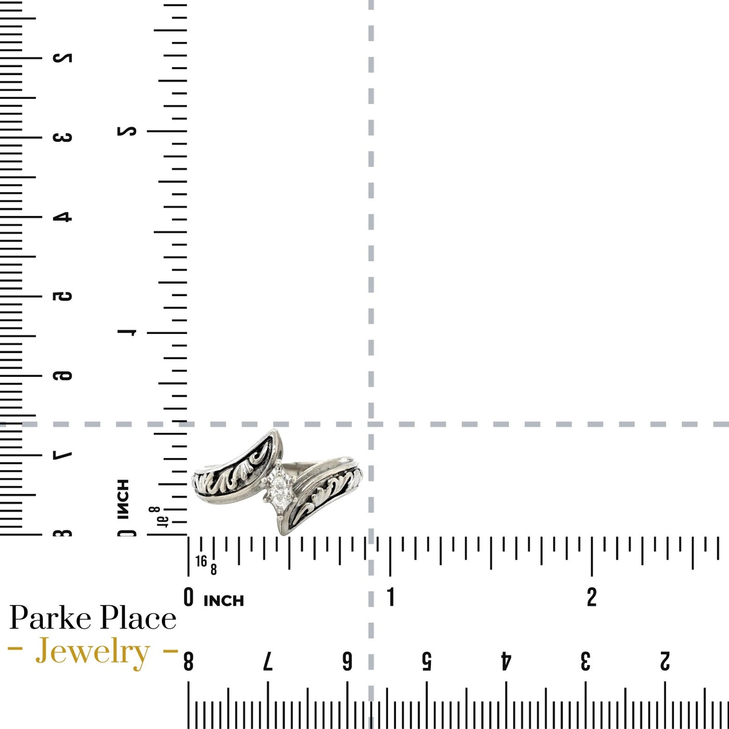 10k White Gold 1/10ctw Diamond Solitaire Size 7 Ring 4.4g