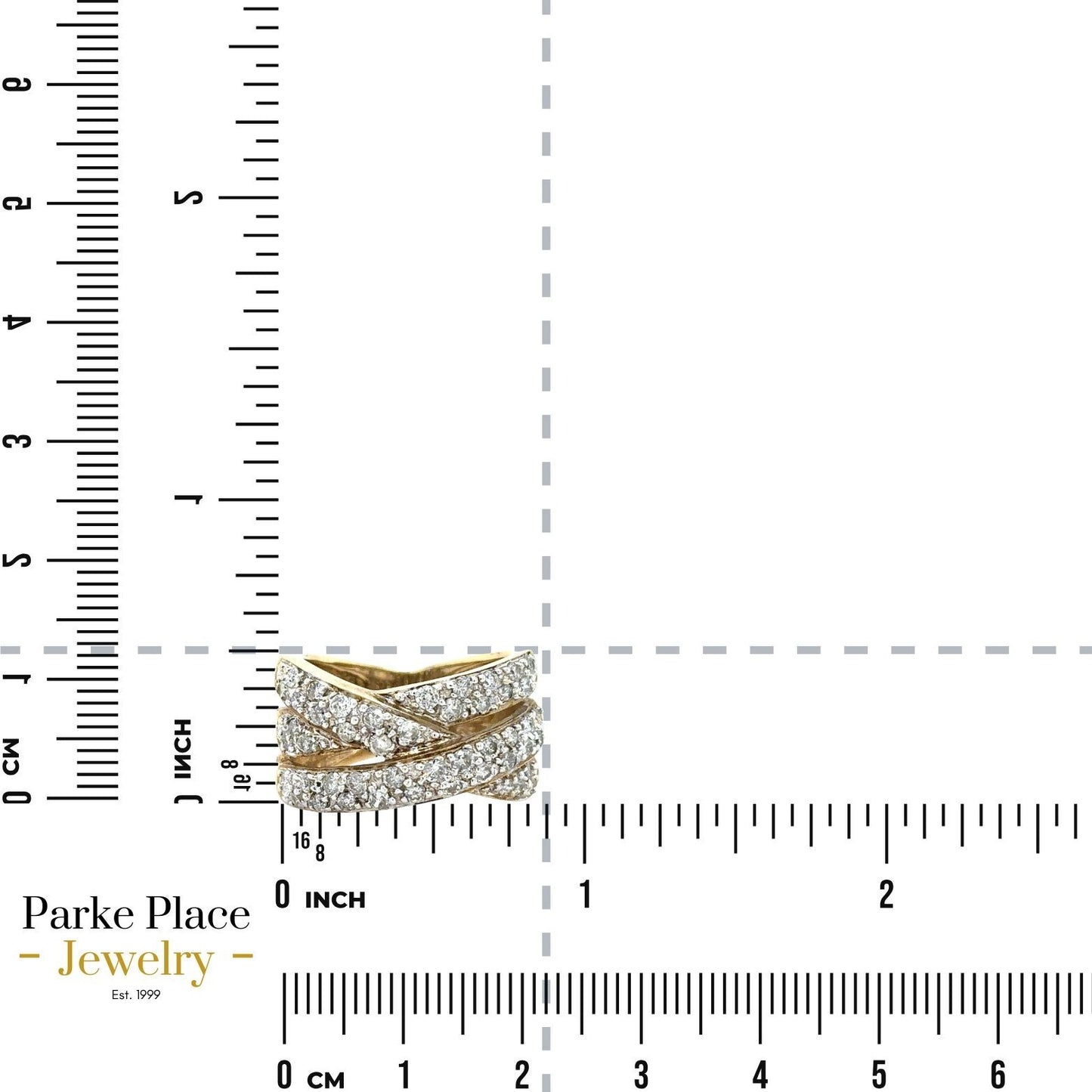 3/4ctw Diamond 10k Yellow Gold Band Ring 6.2g Size 7