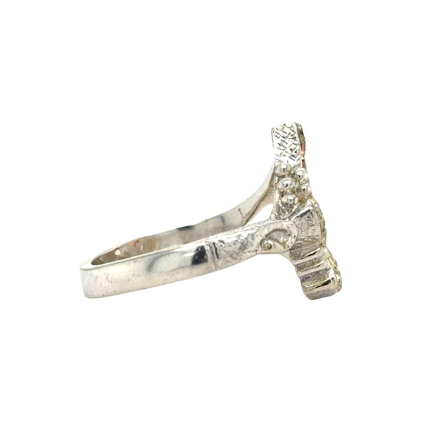 Sterling Silver & 10K Yellow & Rose Gold Leaf Ring 3.9g Size 7.75