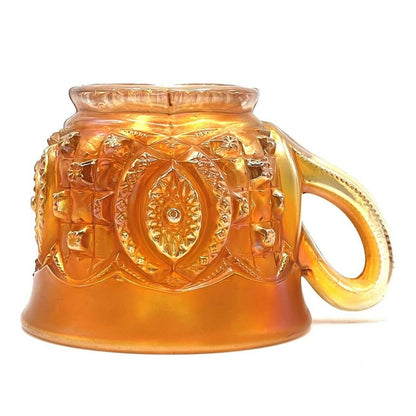 Vintage Carnival Glass Cup Iridescent Marigold Northwood