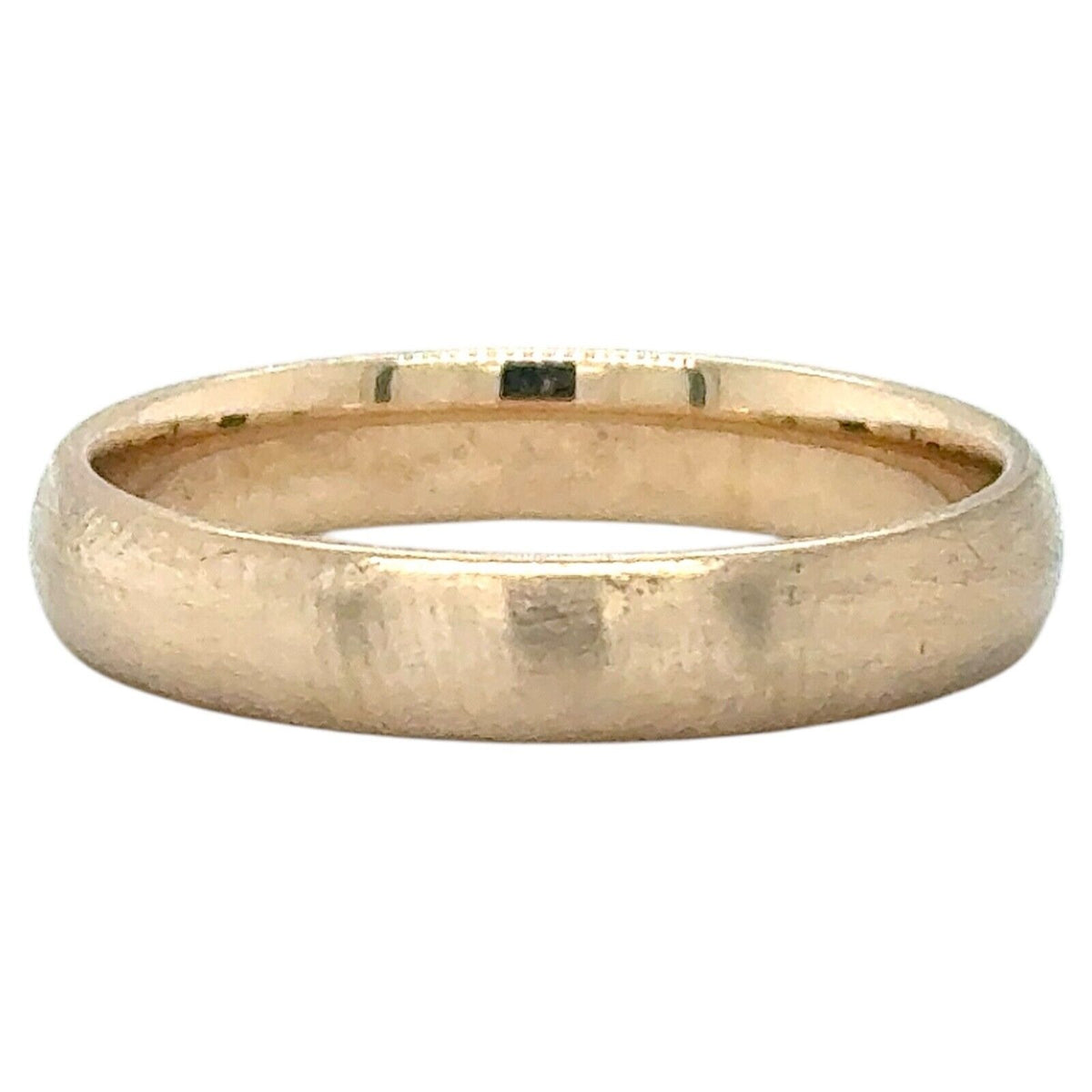 3.9mm Wedding Band Ring 14k Yellow Gold 4.2g Size 9