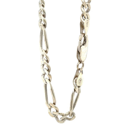 Figaro 20" Inch Sterling Silver Necklace Chain 23.7g