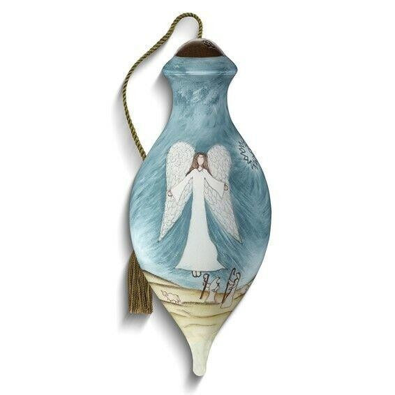 Ne'Qwa Art Angel With Peace On Earth Angel Message Ornament
