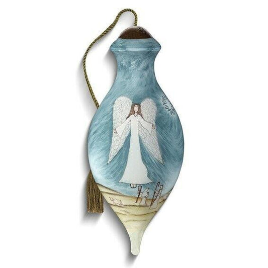 Ne'Qwa Art Angel With Peace On Earth Angel Message Ornament