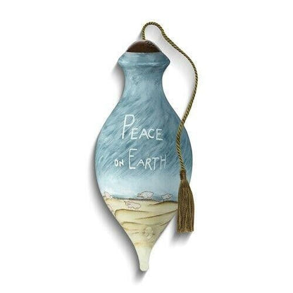 Ne'Qwa Art Angel With Peace On Earth Angel Message Ornament