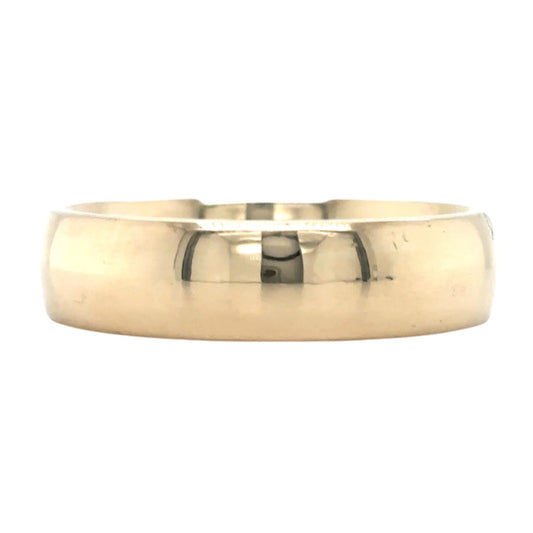 6.0mm 14k Yellow Gold Size 12 Wedding Band 10.1g