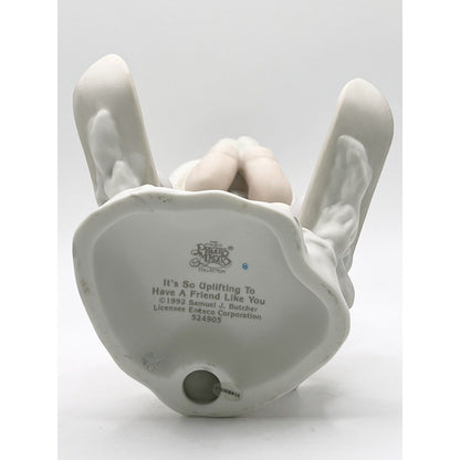 Precious Moments 1992 Its So Uplifting To Have A Friend Like You Figurine 524905