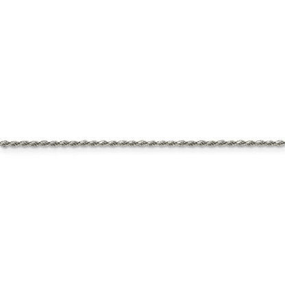 Sterling Silver 1.5mm Diamond-cut 18 inch Rope Chain