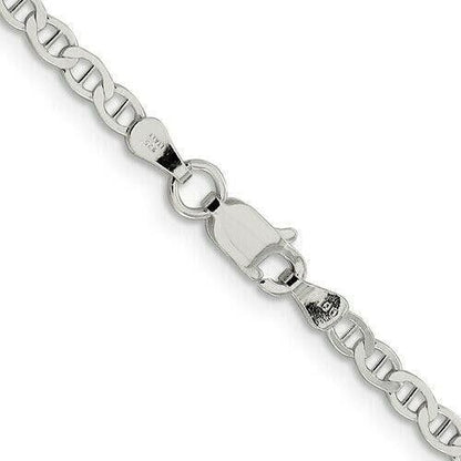 925 Sterling Silver 3.1mm Flat Anchor Chain Necklace 20 Inches