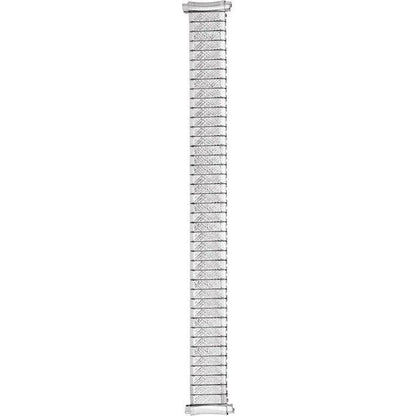 Mens 16-20mm Stainless Steel Curved Spring End Expansion Watch Band