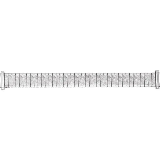 Mens 16-20mm Stainless Steel Curved Spring End Expansion Watch Band