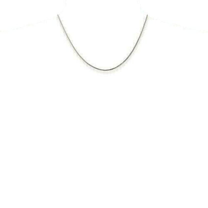 Sterling Silver 925 1.25mm Box Chain Necklace 22 Inch Italian Made