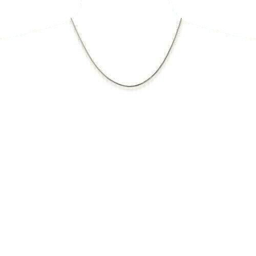 Sterling Silver 925 1.25mm Box Chain Necklace 22 Inch Italian Made