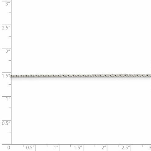 Sterling Silver 925 1.25mm Box Chain Necklace 22 Inch Italian Made