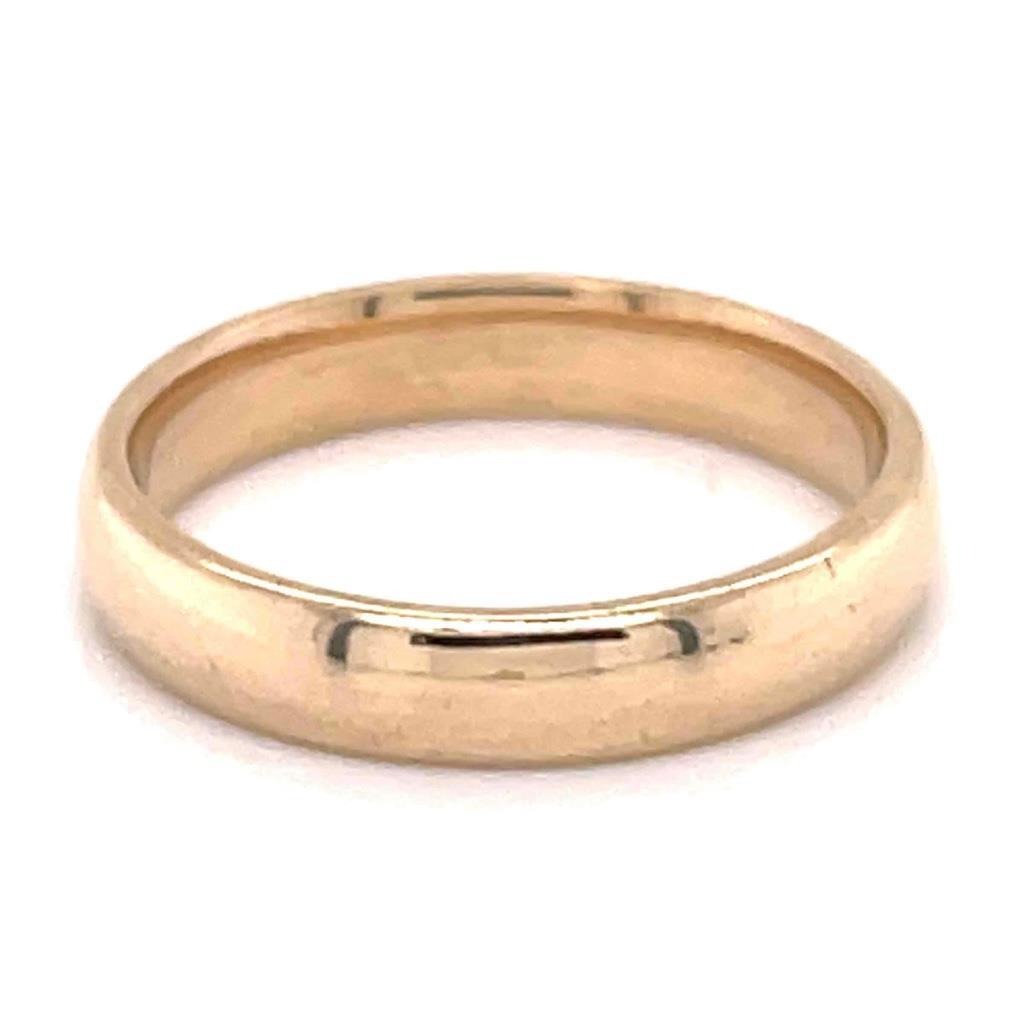 4.2 mm Wedding Band Ring 14k Yellow Gold 5.2g Size 8.75