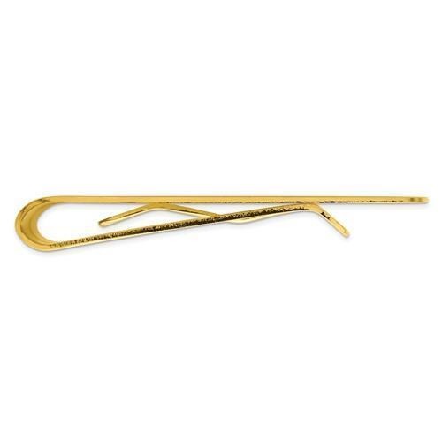 Gold-plated Kelly Waters Polished Rectangle Money Clip