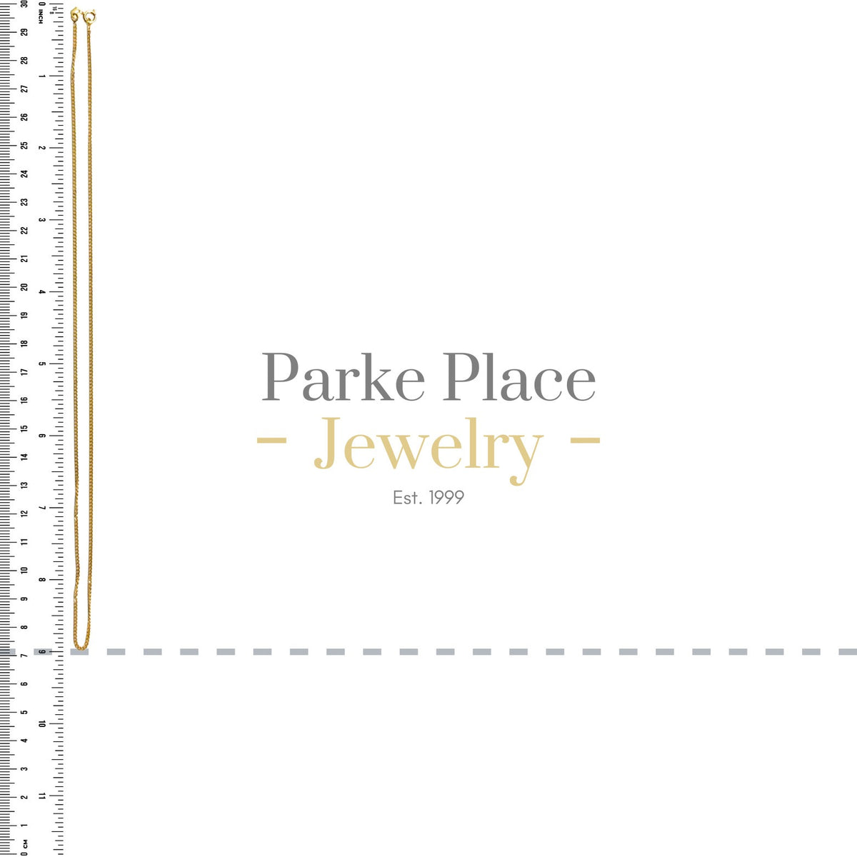 14k Yellow Gold 1.4mm 18 inch Flat Curb Chain 3.1g