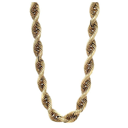 2.7mm 10k Yellow Gold 24 inch Rope Chain 10.8g