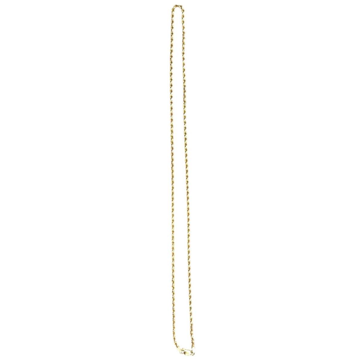 2.7mm 10k Yellow Gold 24 inch Rope Chain 10.8g