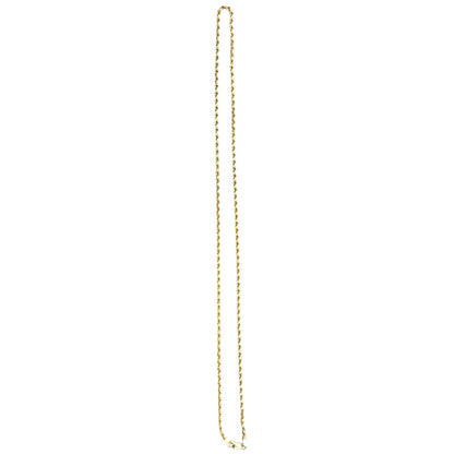 2.7mm 10k Yellow Gold 24 inch Rope Chain 10.8g