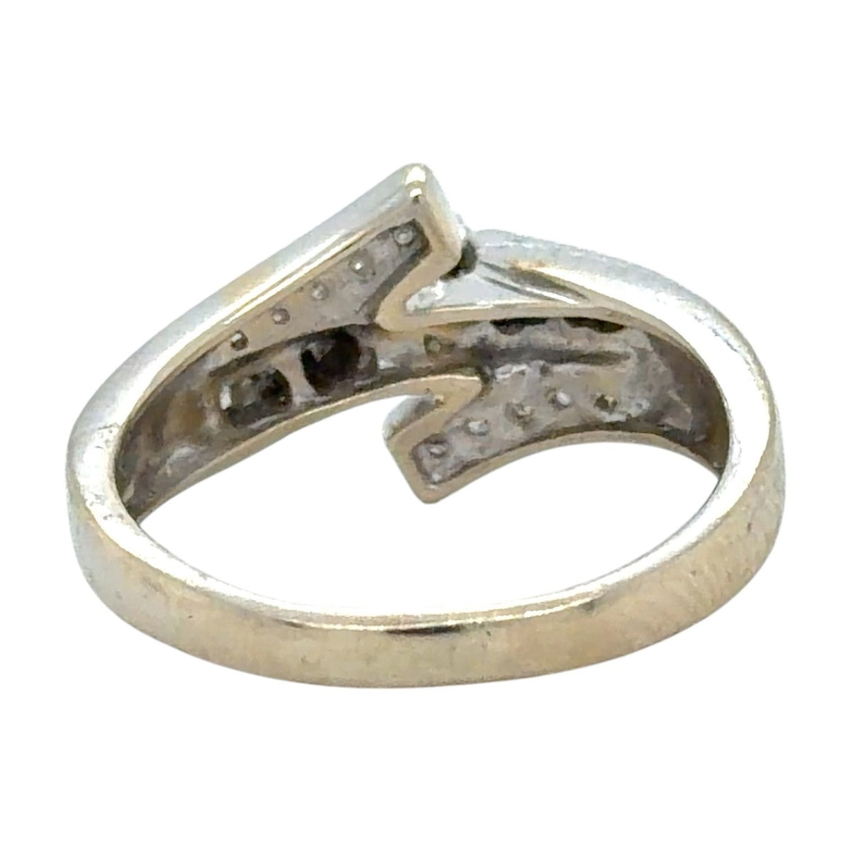 1/3ctw Diamond 14k White Gold Ring 5.0g Size 8
