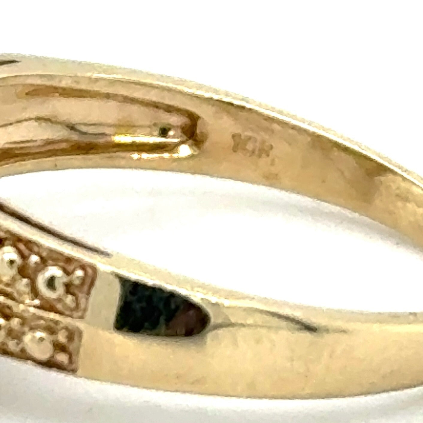 Multicolor Gemstone & Diamonds 10k Yellow Gold Ring 3.5g Size 9