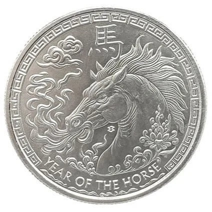 2026 1 Troy Oz .999 Fine Silver Year Of The Horse Zodiac  Bullion