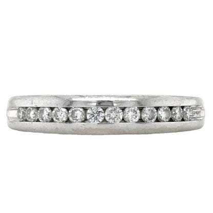 1/4ctw Diamond 14k White Gold Ring Band 3.2g Size 9