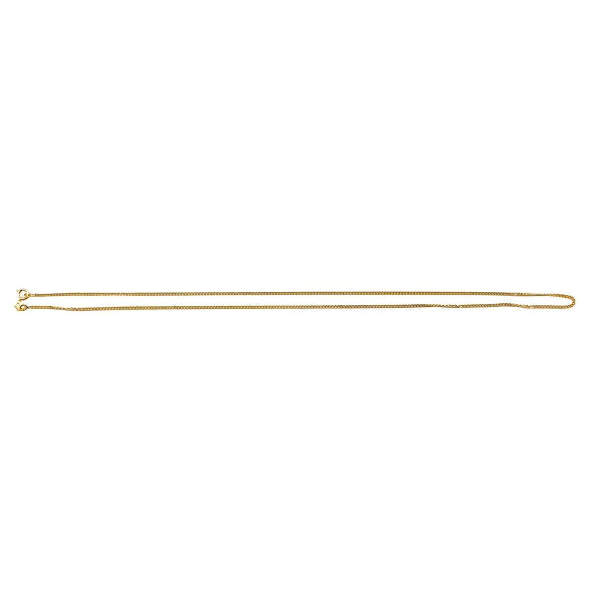 14k Yellow Gold 1.4mm 18 inch Flat Curb Chain 3.1g