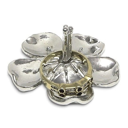 Cherry Blossom Flower Handcrafted Pewter Ring Holder Jewelry Stand