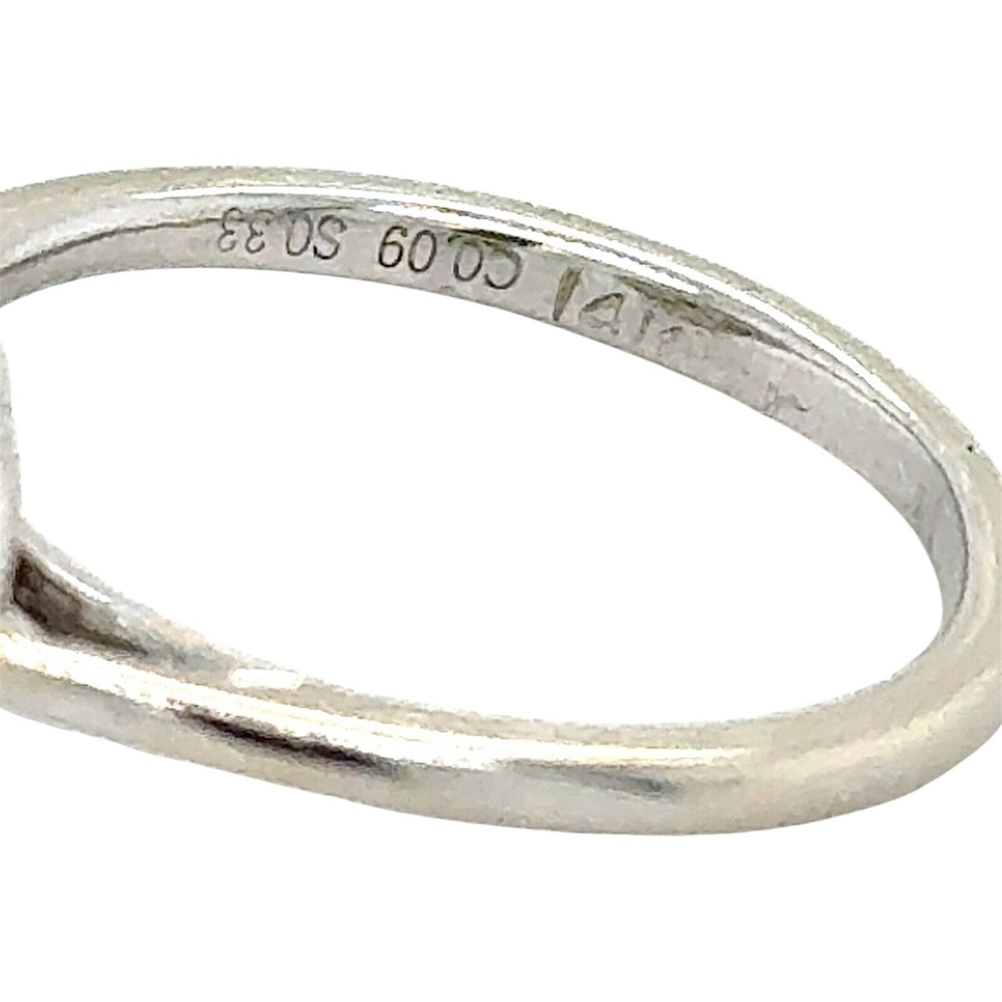 14K White Gold Blue & White Diamond 1/4ctw Halo Ring Size 5.5
