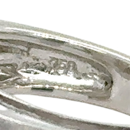 Large 15mm Baroque Pearl Ring 18K White Gold 13.4g Size 7