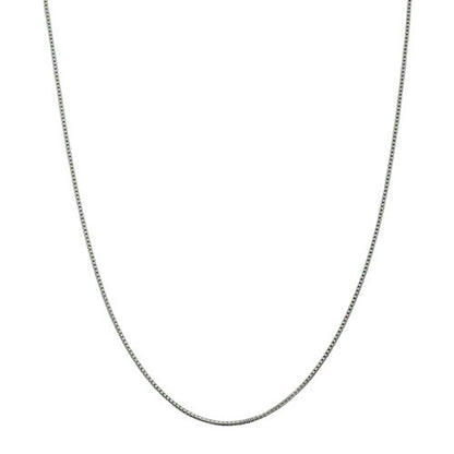 Real Solid Sterling Silver 1.25mm 20in Box Chain