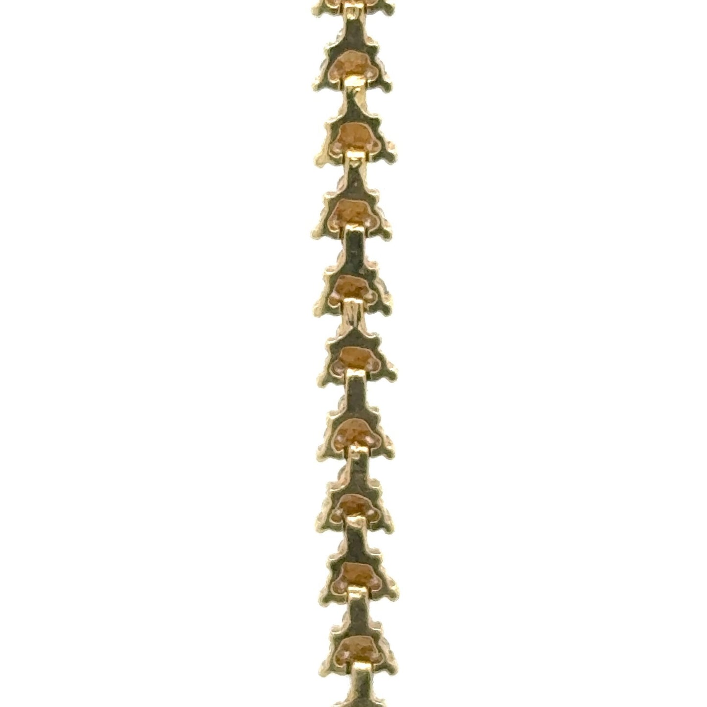 2ctw Diamond 7" Tennis Bracelet 14k Yellow Gold 16.2g