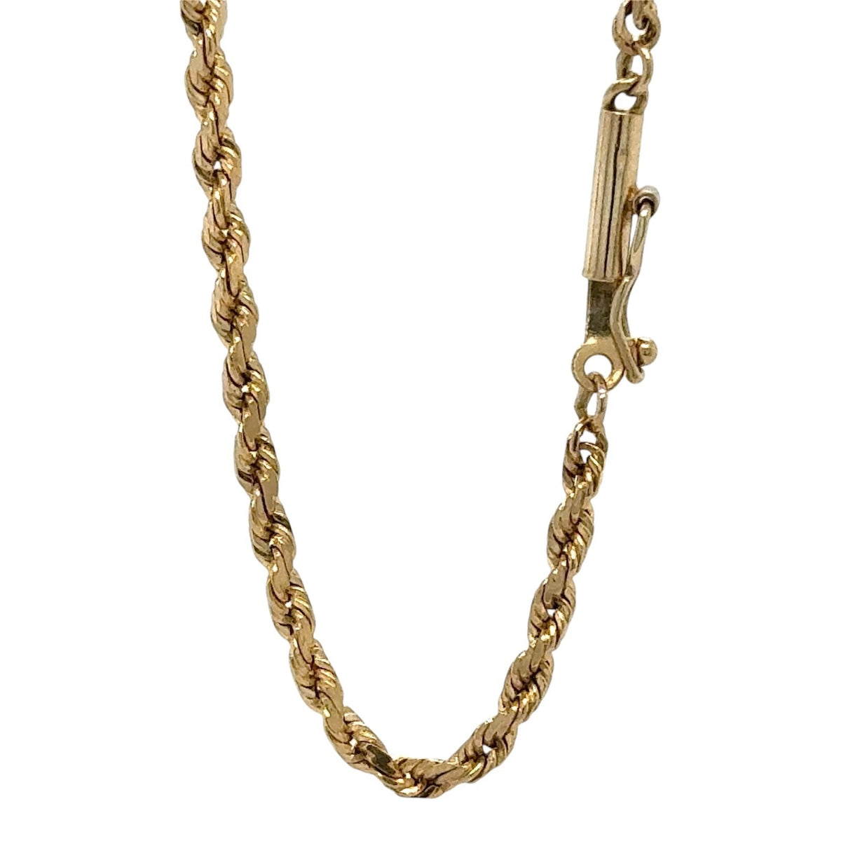 2.2mm 14k Yellow Gold 20.5 inch Rope Chain 9.7g